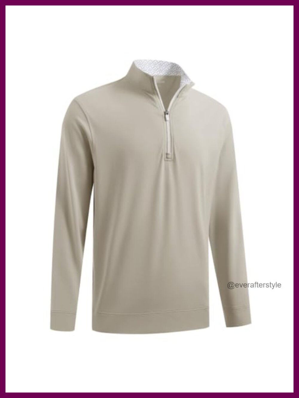Mens Quarter Zip Pullover Lightweight 4-Way Stretch Golf Athletic Sweatshirt